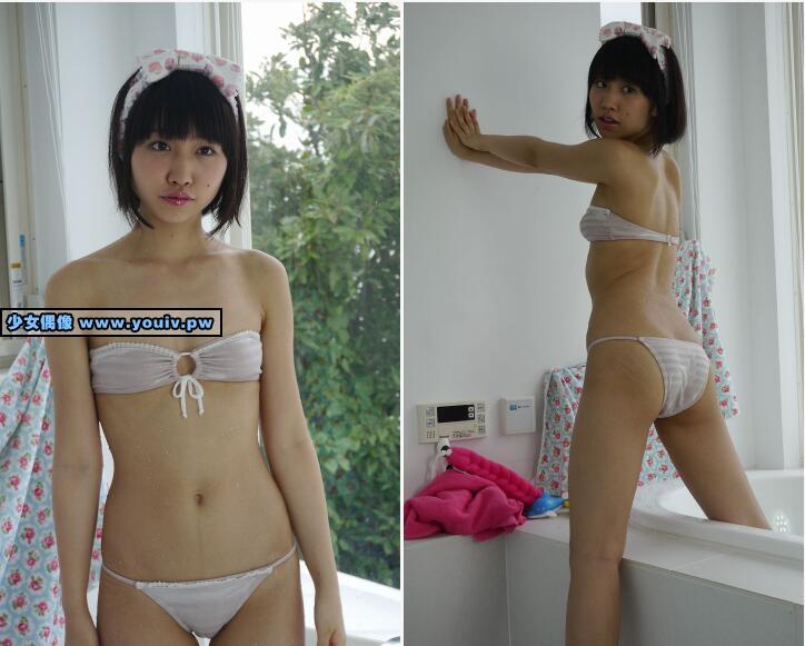 crepe Miku Takaoka 高岡未來 赤色水着 黒スカート 制服メイキング 白水着メイキング